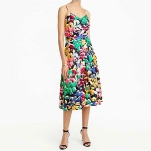 J. Crew Multicolor Midi Dress